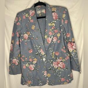 Alfred Dunner 90s Vintage Floral Blazer